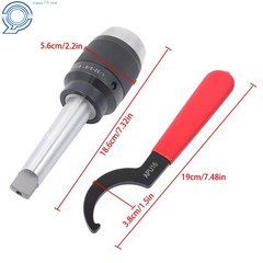 1/32-5/8 Keyless Chuck MT3 Integral Shank Steel Construction for Lathe Mill
