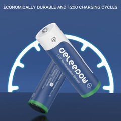 Deleepow Nimh Aa Rechargeable Batteries 8 Pack 3300Mah 1.2V Aa Rechargeable