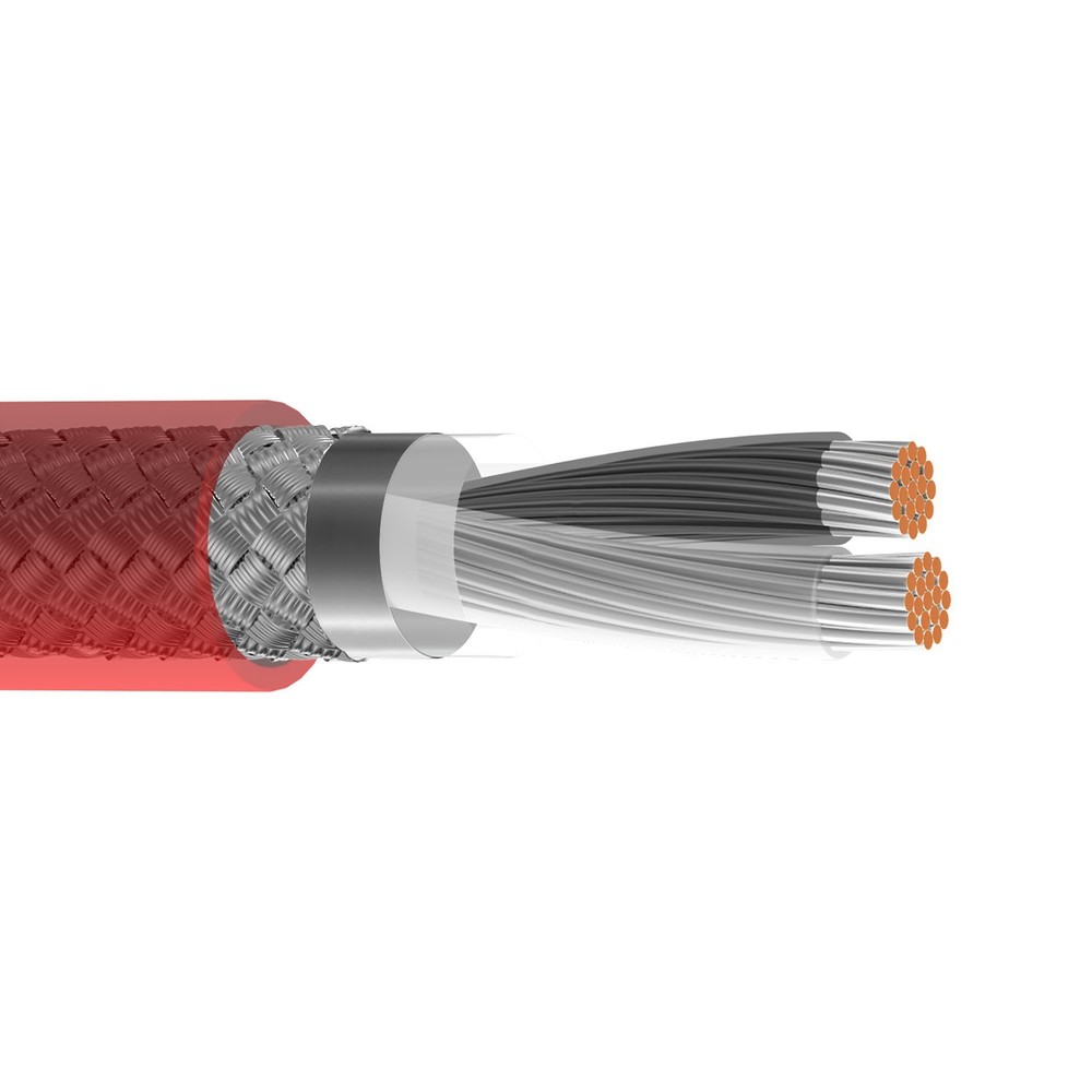 PER FOOT Belden 83652 18 AWG 2 Conductor Overall Shielded Electronic Cable 300V