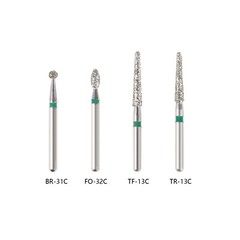 100pcs Dental Diamond Burs Drill FG1.6mm For High Speed Handpiece 100 TYPES