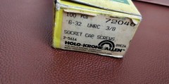 65 PIECES ~ 6-32 x 3/8” Hex Socket Head Allen Cap Screws USA🇺🇸HOLO-KROME