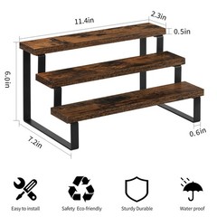 YINMIT Wooden Display Riser Stand, Tiered Perfume and Cologne Organizer Stand…