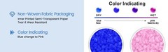Adsorbco 2 lb Blue Silica Gel Packets with a Hook and Loop Canvas Bags