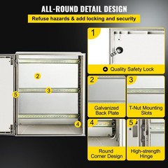 Corrosion-Proof 60x50x23cm Enclosure Perfect for Coastal Areas