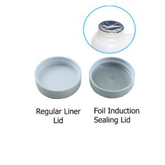 38/400 Polypropylene White Caps with Heat Induction Liner(10-100)
