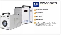Water-Cooled Laser Engraving Machine Cooler Pyrolysis Industrial Cooling System