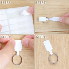 AZUREAL 1000PCS Jewelry Tags, White 6.8 x 1.2 cm or 2.7 x 0.47 inches,