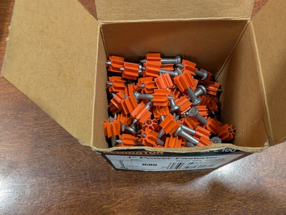 Remington Low Velocity Power Fasteners 1″ L 100 pk 58048
