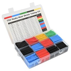 Heat Shrink Tubing Assortment Kit Electrical Wire Wrap Sleeve 2:1 Shrink