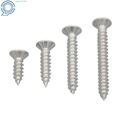 Phillips Flat Head Sheet Metal Screws, 550Piece 304 Stainless Steel Assortment