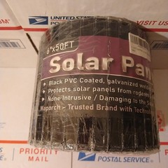 6″ x 50 ft Solar Panel Bird Squirrel Netting Metal PVC Coated Galvanized Steel M