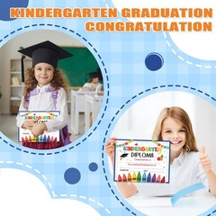 80 PCS Lovely Kindergarten Diploma 2026 Graduation Award Certificate Supply