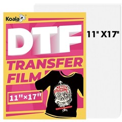 KOALA Direct to Film Paper 11×17 Clear Sublimation Paper for Dark Fabric 50Ct