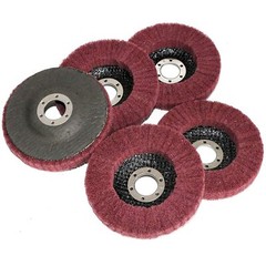 5PCS 4-1/2″ Nylon Flap Disc Metal Polishing Buffing Wheel Pads for Angle Grinder