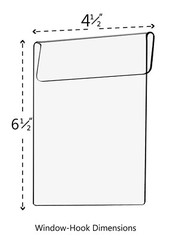 7.5″W x 5.5″H Outdoor Window Hook Postcard Holder with Card Box