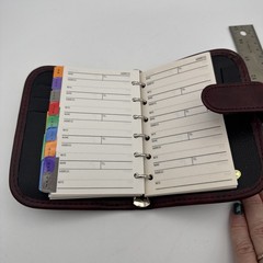 Worthington Pocket Planner Day Runner Floral Personal Organizer Binder 1990s