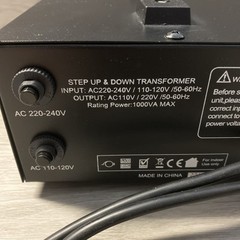 T Series 1000 Watt Voltage Converter Transformer – Step Up/Down – 110v to 220…