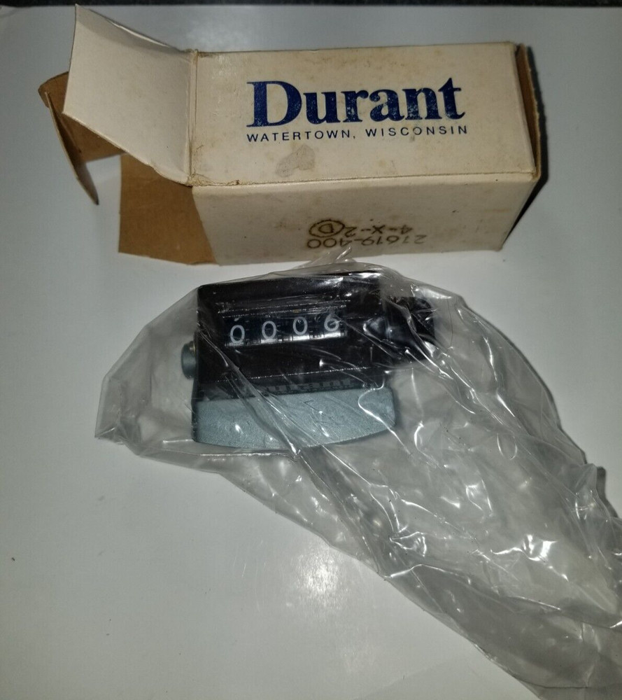 NEW DURANT 4-X-2 ANALOG FOUR DIGIT MECHANICAL TIMER 21619-400