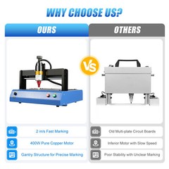 110V Electric Metal Marking Machine Dot Peen 200x150mm for Number Letter Label