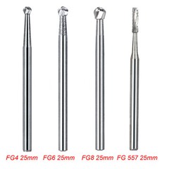 Dental Carbide Bur Friction Grip FG Round 557 330 For High Speed Handpiece A
