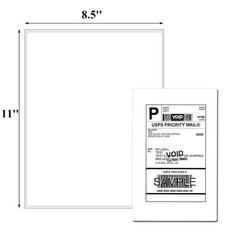 100 8.5″X11″ Full Sheet Shipping Mailing Labels Self Adhesive for Laser Inkjet
