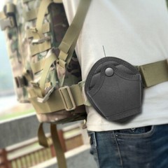 2Pack Handcuff Case Nylon Open Top Holder Pouch Fits Chain/Hinged Cuff Waist Bag