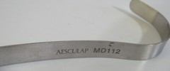 Aesculap MD112 S-Shaped Davis Brain Spatula Retractor 7″ Width 10mm Germany