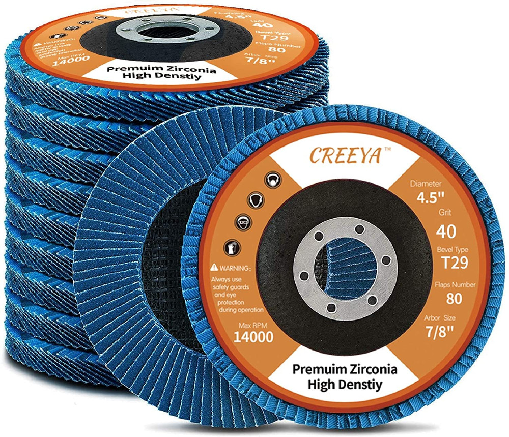 10 PCS Flap Discs 40 Grit 4 1/2â€ X7/8â€ Grinding Wheel Flapper Wheel, T29
