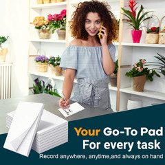 50 Pack Note Pads 3X5 In, Small Notepad Writing Pads, 50 Sheets per Memo Scratch