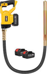 2M Cordless Concrete Vibrator, 2X3000Mah 21V Batteries Compatible with Makita Ba