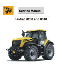 JCB 8280 8310 Fastrac Tractor Service Repair Workshop Manual 9813/0350-1 PDF USB
