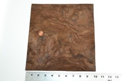 Walnut Burl Raw Wood Veneer Sheet 10 x 10.5 inches 1/42nd thick 4671-85