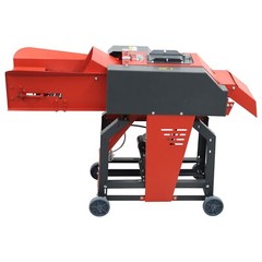 Electric Grass Cutting&Silk Kneading Machine w/Conveyor Belt 6 Blade 220V 2.2KW