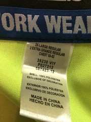 Walls Men’s 2XL Premium ANSI 2 High Visibility 3MSafety Zip-Up Vest w/ Pockets