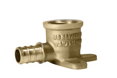 2) 1/2″ PEX X 1/2″ FEMALE NPT THREADED DROP EAR ELBOW CRIMP FITTINGS LEAD FREE