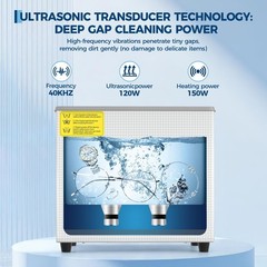 3L Ultrasonic Cleaner with Digital Timer & Heater, 40kHz Professional Ultrasonic