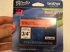 Brother P-touch TZ 18mm Tape Tze-B41