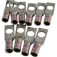 NEW Ilsco SWS-1/0-12 SureCrimp Copper Compression Lug 1/0 AWG 1/2 Stud Lot 10