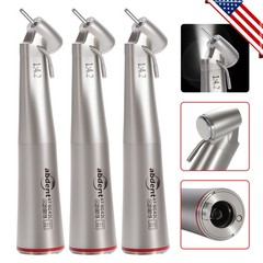3 PCS Dental 1:4.2 LED 45°Angle Head Contra Angle Handpiece External Water