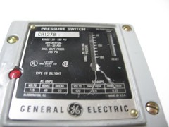 NEW GE GENERAL ELECTRIC CR127B PRESSURE SW 20-180PSI 10-30PSI DIFF 115V Q0282