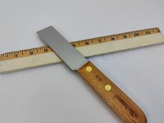 Dexter USA Wood Handle Mill Knife 4×1.25 inch Heavy Gauge Stiff Carbon Steel X70