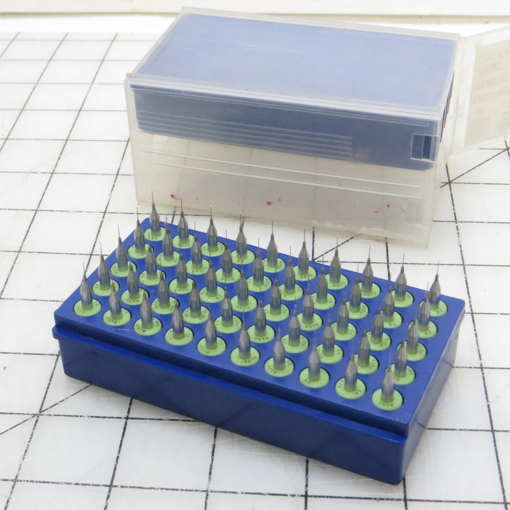 USF PCB Tungsten Carbide Micro Drill Bits 0.20mm .0079″ x .157″ Open Box of 50