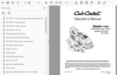 CUB CADET SLT1554 LAWNMOWER TRACTOR MANUAL OWNER SERVICE ENGINE REPAIR PDF USB
