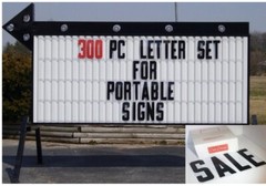 New 8″ Plastic Outdoor Readerboard Marquee Sign Letters 8″ ON 8 7/8″ 300 Count