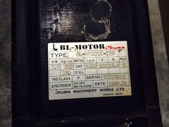 Okuma Servo Motor BL-MH301E-12S Machine Cnc Milling Vmc Blmh301e12s