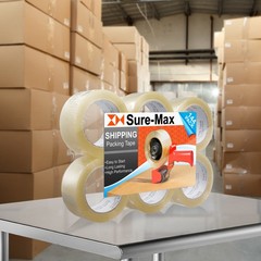 144 Rolls Clear Carton Sealing Packing Tape Shipping – 1.8 mil 2″ x 110 Yards