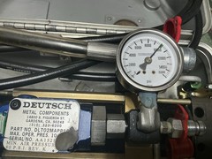 Deutsch DLT02MAPP1000 Aircraft Pneumatic Hydraulic Pump 10,000 PSI W/ Hose