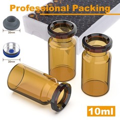 10ml Amber Glass Vials-2-1/2 Dram Amber Glass Headspace Vials 100 Pack