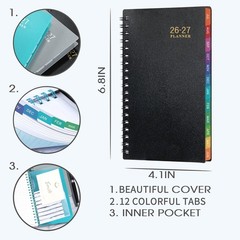 2026-2027 Pocket Calendar/Planner – Weekly & Monthly Pocket Planner for Purse…