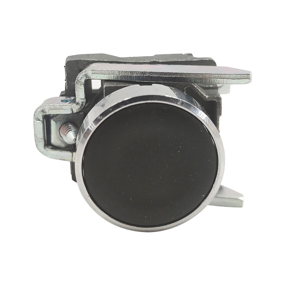 XB4BA21 Push button metal XB4,black 22mm spring return unmarked 1NO XB4-BA21 NEW